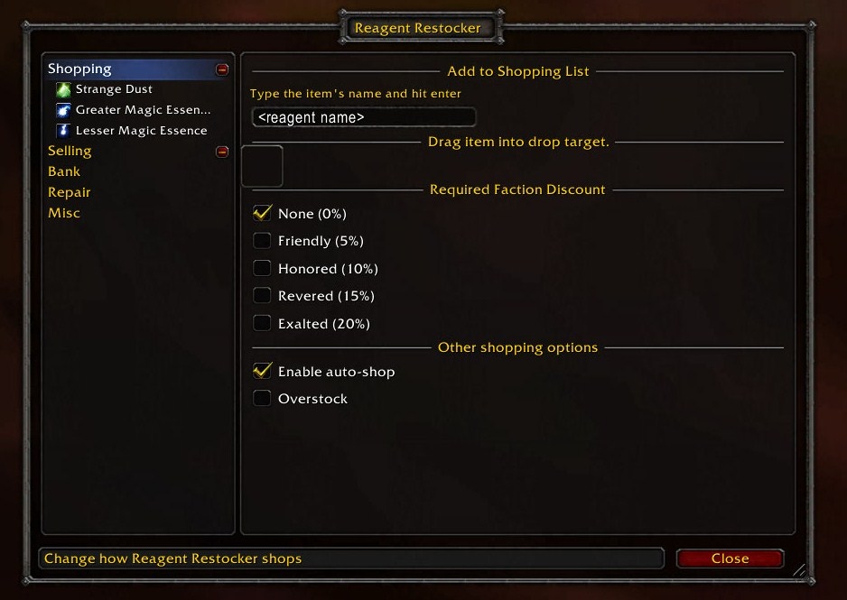Reagent Restocker